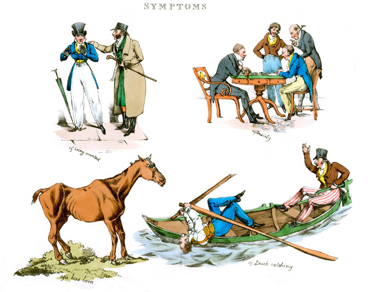 Objawy bycia rozbawionym, 1822. autorstwa Henry Thomas Alken