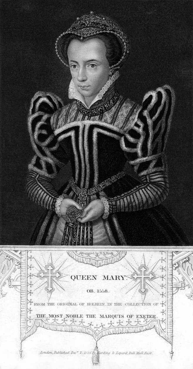 Królowa Maria I z Anglii, 1836. autorstwa Henry Thomas Ryall