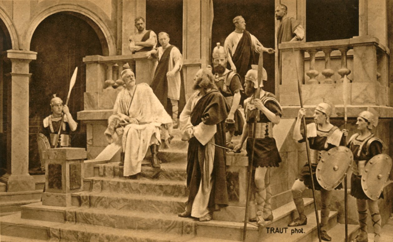 Jezus przed Piłatem, 1922. autorstwa Henry Traut
