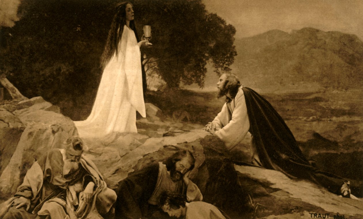 Jezus na Górze Oliwnej, 1922. autorstwa Henry Traut