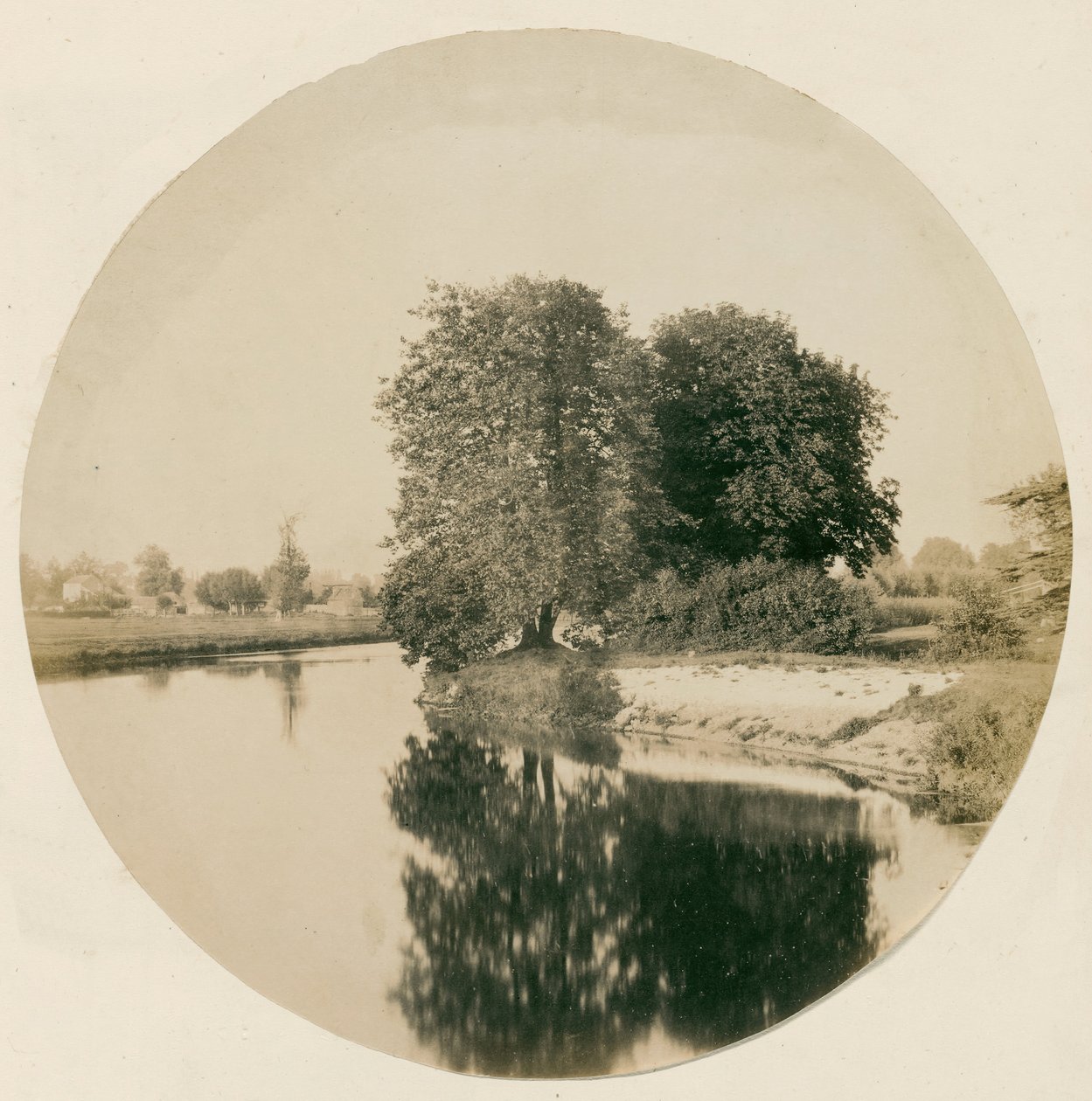 Bez tytułu [Tamiza koło Weybridge], c. 1856. autorstwa Henry White