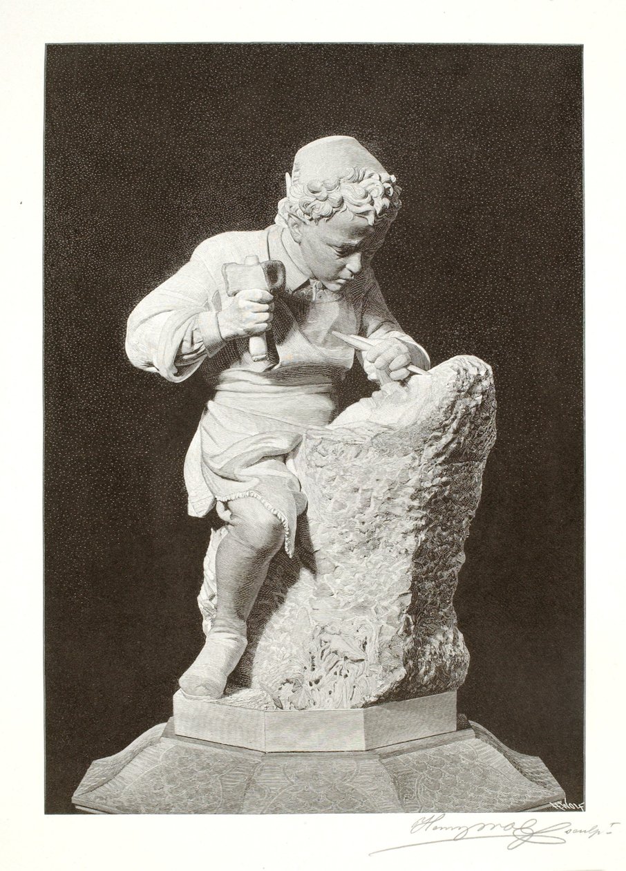 Młody Michał Anioł autorstwa Henry Wolf