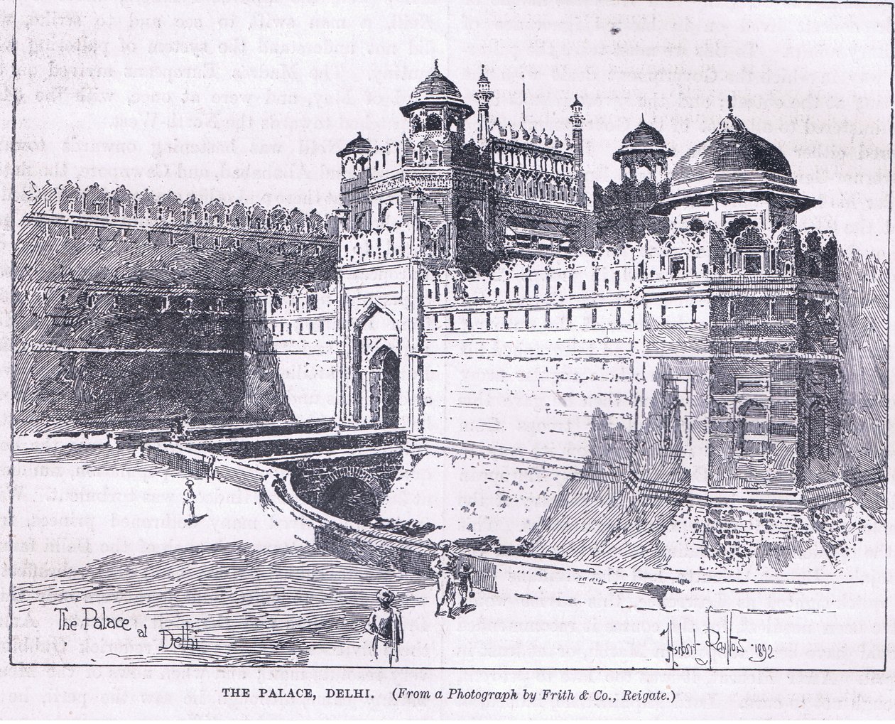 Pałac, Delhi autorstwa Herbert Railton