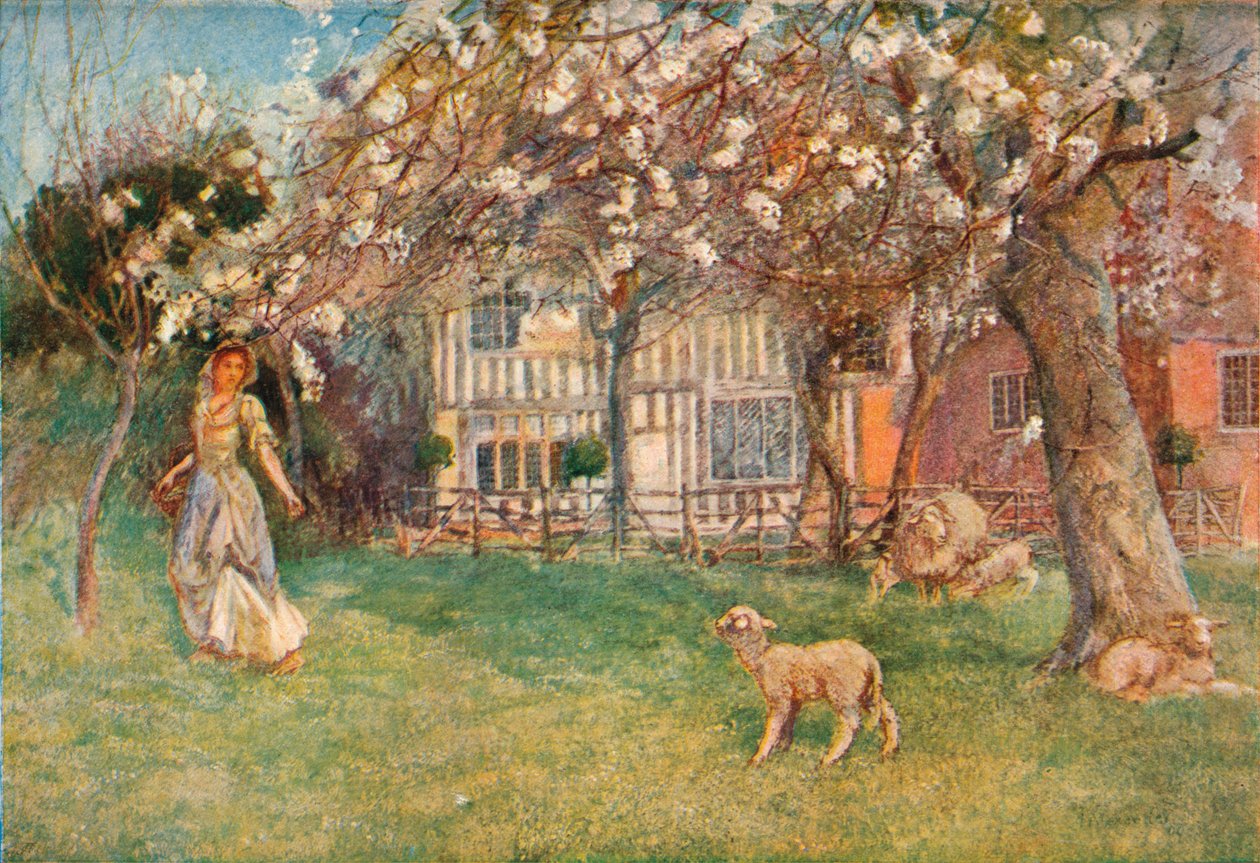 "Jagnięta", ok. 1904 r. autorstwa Herbert Alexander Collins