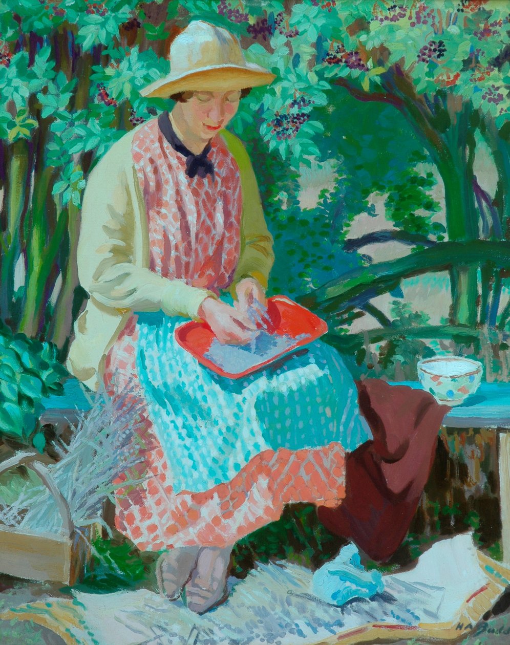 Lawenda (olej na płótnie) autorstwa Herbert Ashwin Budd
