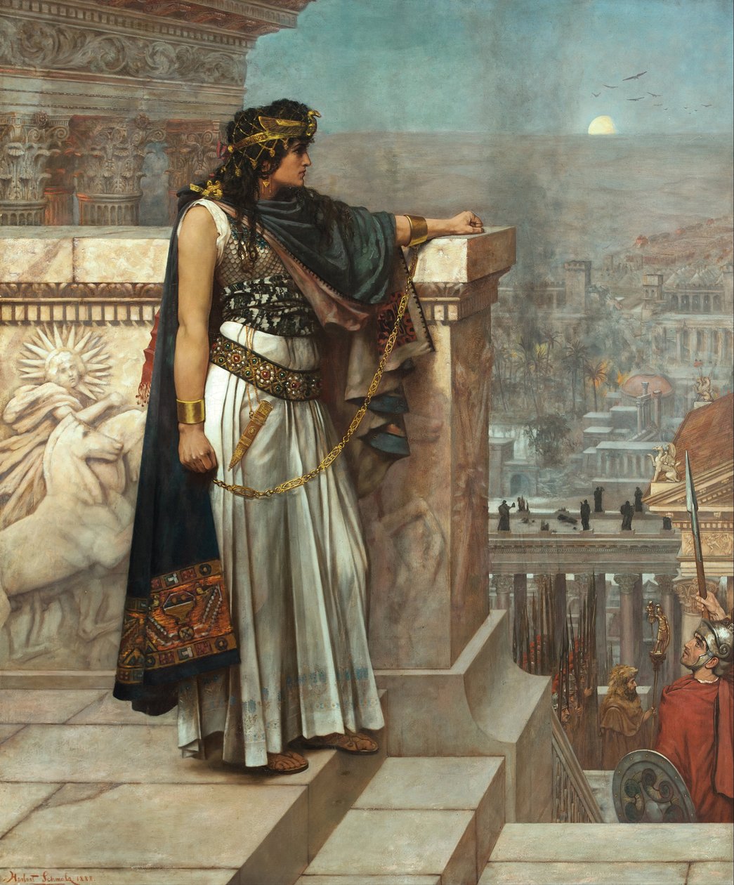 Ostatnie spojrzenie Zenobii na Palmyrę, 1888 r. autorstwa Herbert Gustave Schmalz