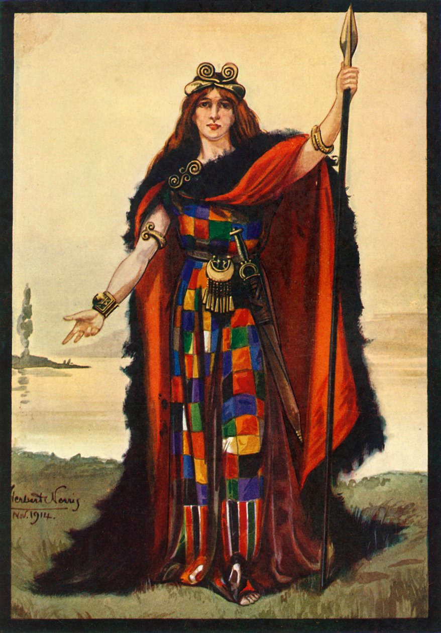 Wódz celtycki Boadicea, 1924. autorstwa Herbert Norris