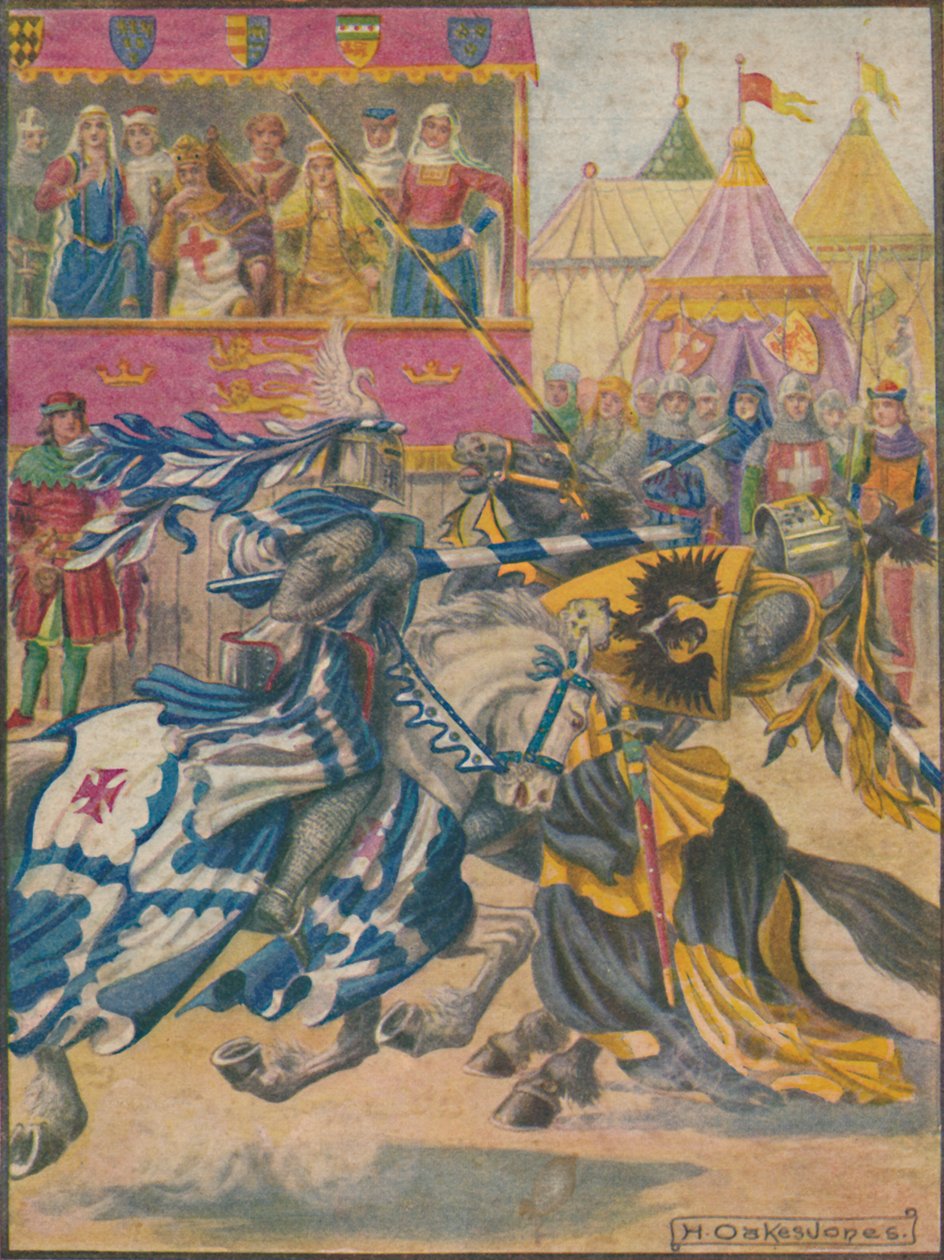 Mecz rycerski, 1929. autorstwa Herbert Oakes Jones