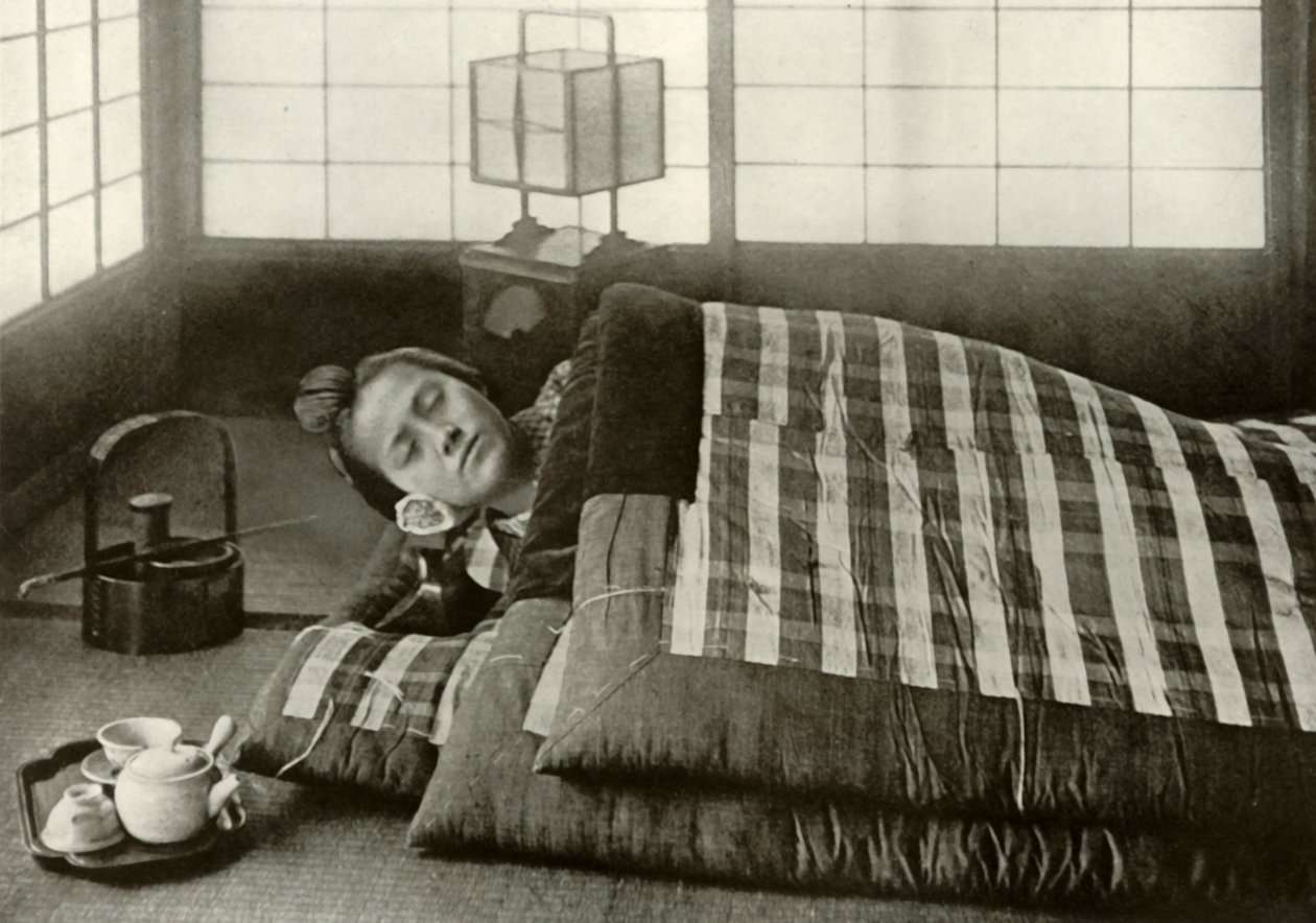 Pora snu w Japonii, 1910. autorstwa Herbert Ponting