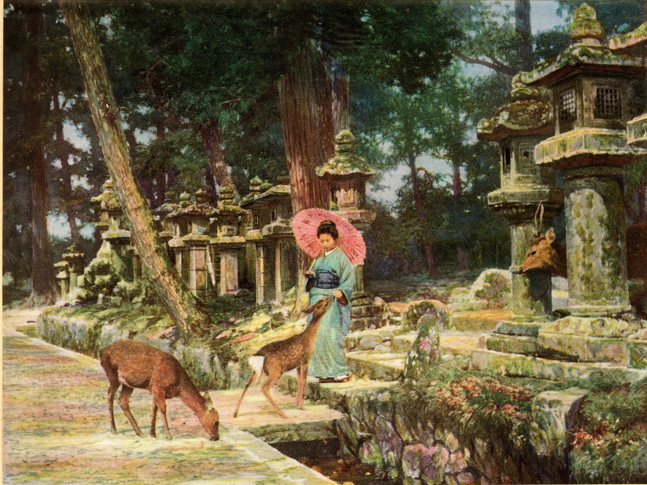 Nara, Serce Starej Japonii, 1910. autorstwa Herbert Ponting