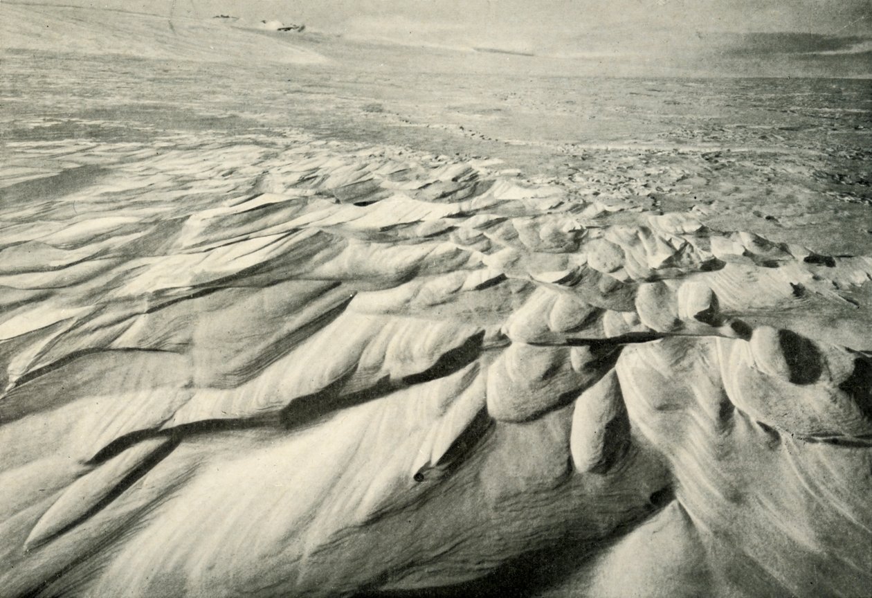 Sastrugi, 21 lutego 1911, 1913 autorstwa Herbert Ponting