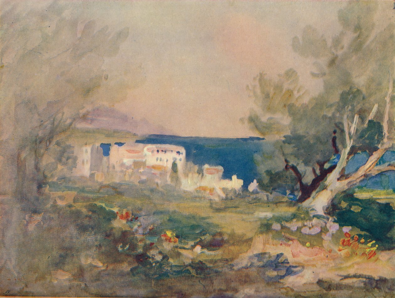 Na wybrzeżu Morza Śródziemnego, ok. 1880, 1905 r autorstwa Hercules Brabazon Brabazon
