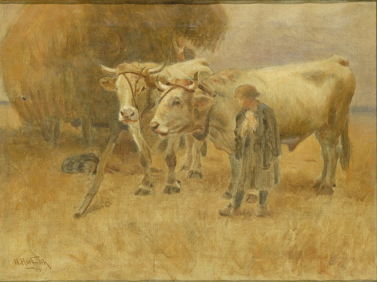 Szkic dla The Harvesters autorstwa Herman Hartwich