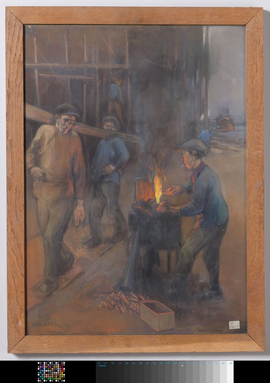 Świecące nity w stoczni autorstwa Herman Heijenbrock