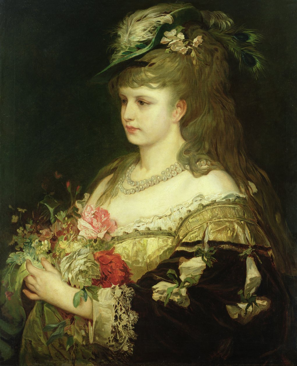 Młoda dziewczyna autorstwa Hermann Kaulbach