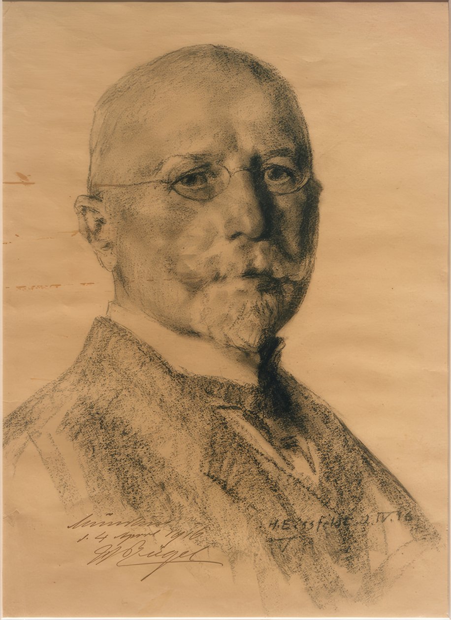 Portret Heinricha von Zügel autorstwa Hermann Eissfeldt