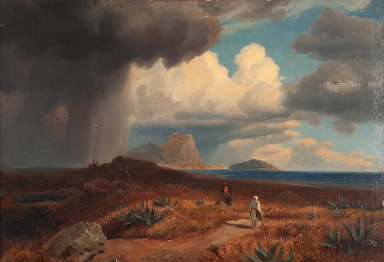 Cloudburst z agawami autorstwa Hermann Freiherr von Königsbrun