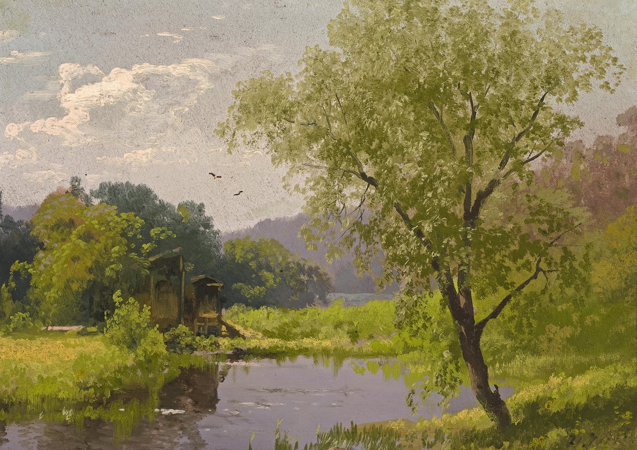Stary młyn autorstwa Hermann Ottomar Herzog