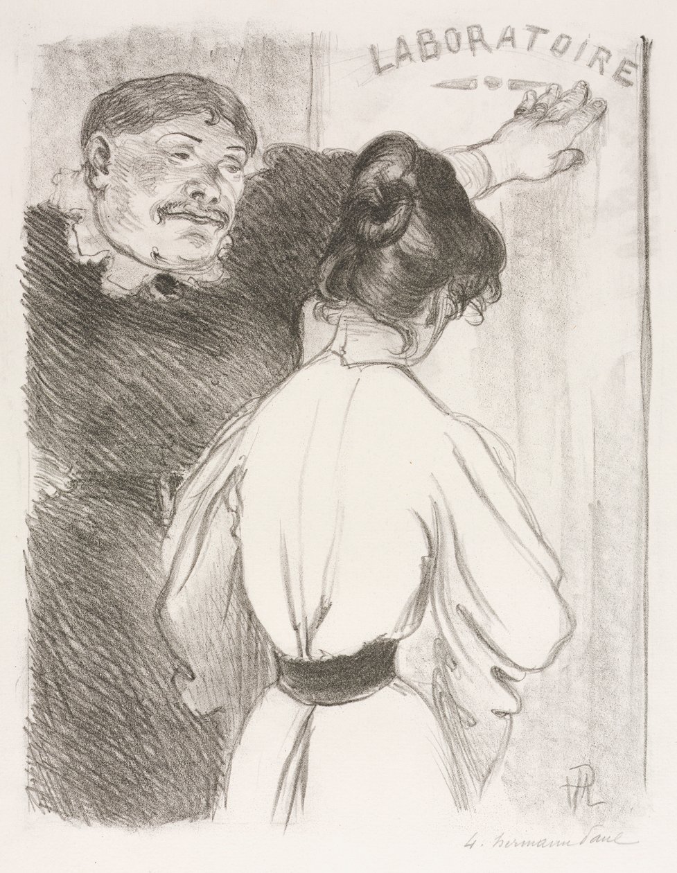 Laboratorium, ok. godz. 1900. autorstwa Hermann Paul