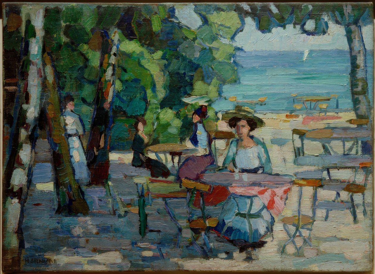 Ogród kawowy na Ammersee autorstwa Hermann Stenner