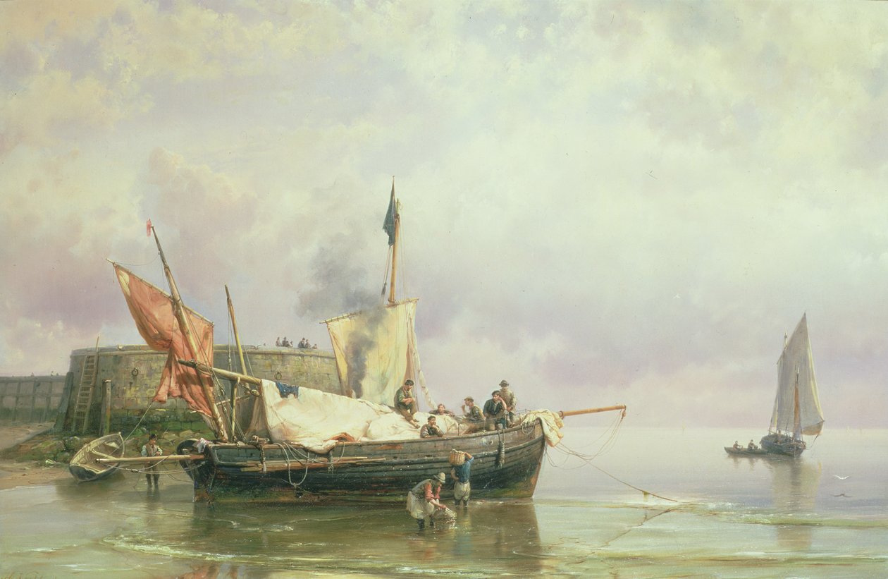 Scena morska autorstwa Johannes Hermann Barend Koekkoek