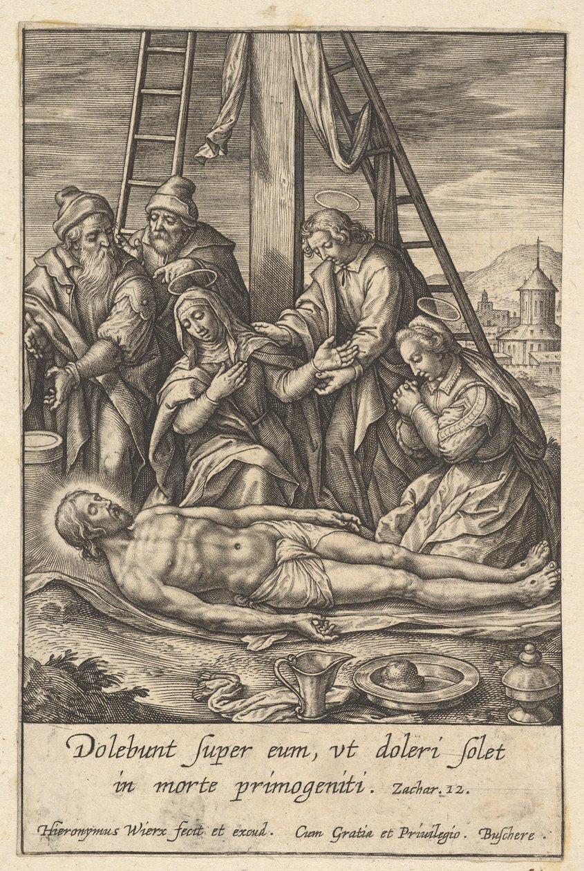 Lamentacja przed 1619 r. autorstwa Hieronymous Wierix