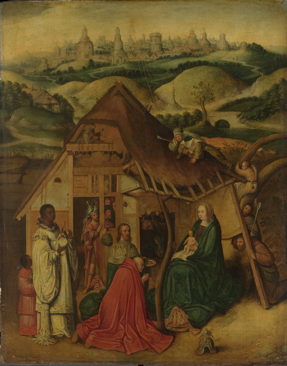 Adoracja Trzech Króli autorstwa Hieronymus Bosch