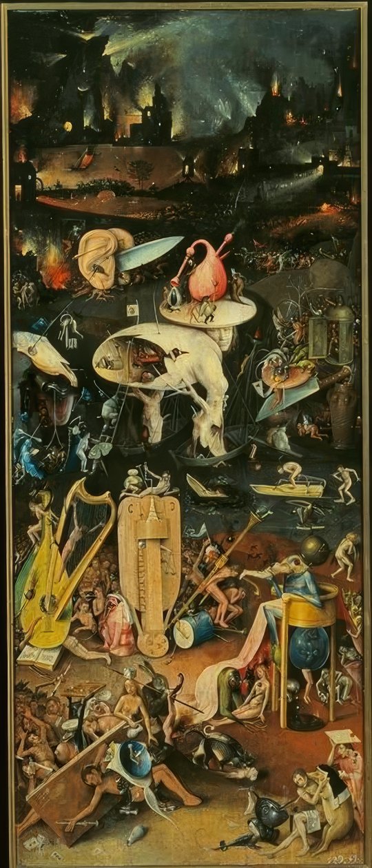 Piekło autorstwa Hieronymus Bosch