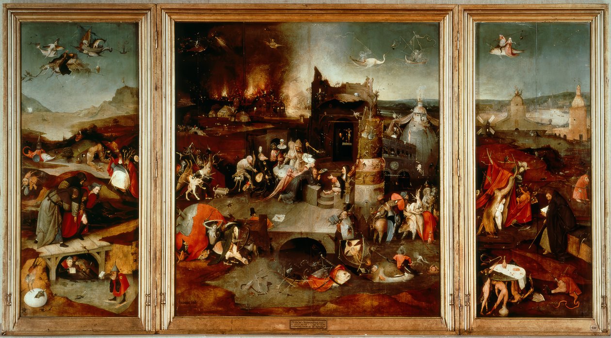 Pokusa św. Antoniego autorstwa Hieronymus Bosch