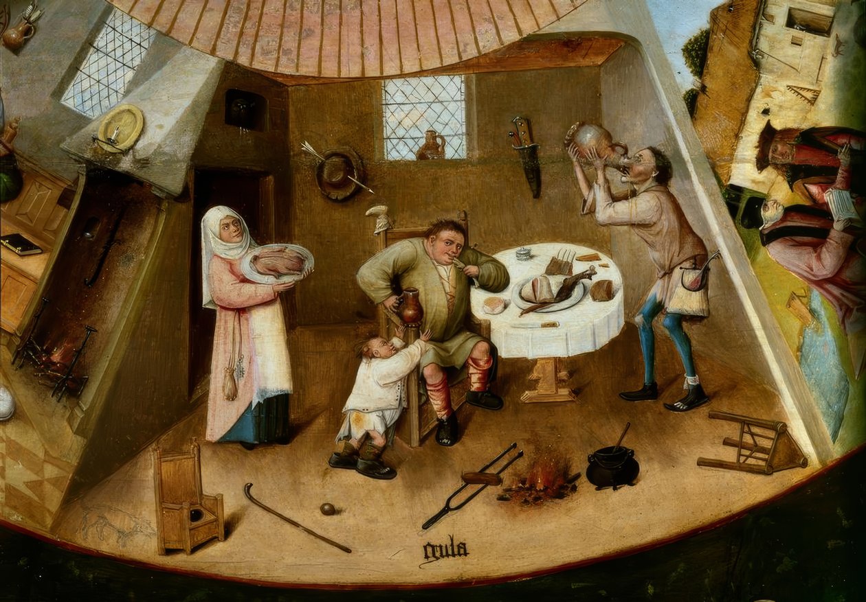 Siedem głównych grzechów i cztery ostatnie rzeczy autorstwa Hieronymus Bosch