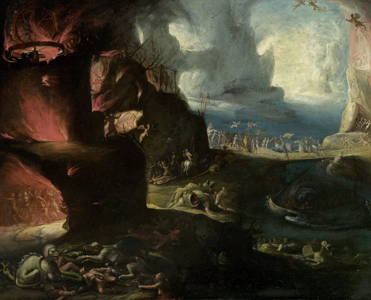Piekielny krajobraz autorstwa Hieronymus Bosch