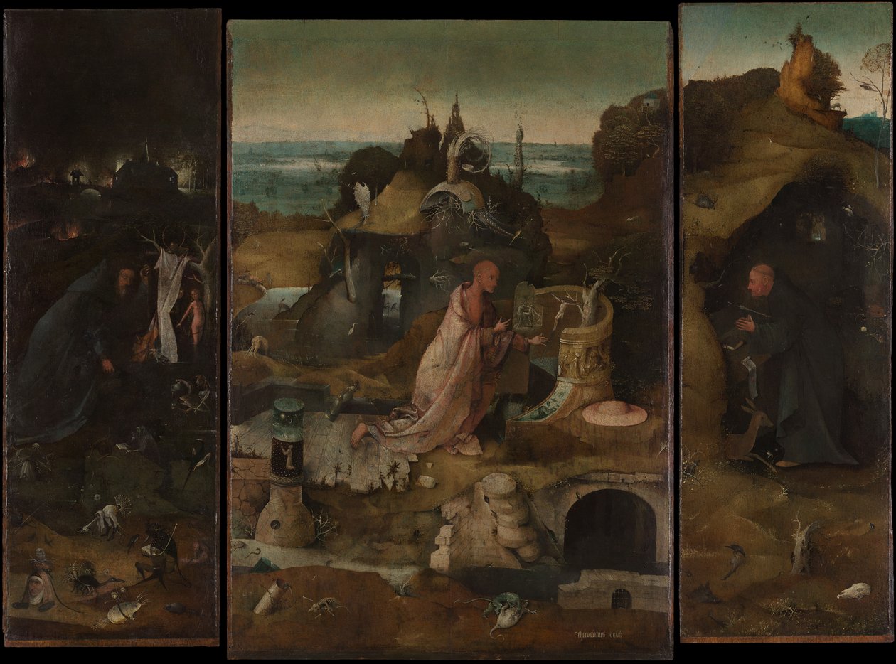 Tryptyk Świętych Pustelników autorstwa Hieronymus Bosch