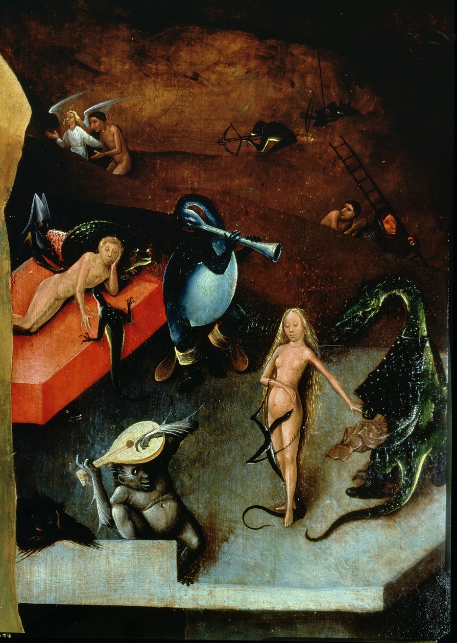وروستی قضاوت (قربانی) (د موسیقۍ د وسایلو تفصیل) پولی autorstwa Hieronymus Bosch