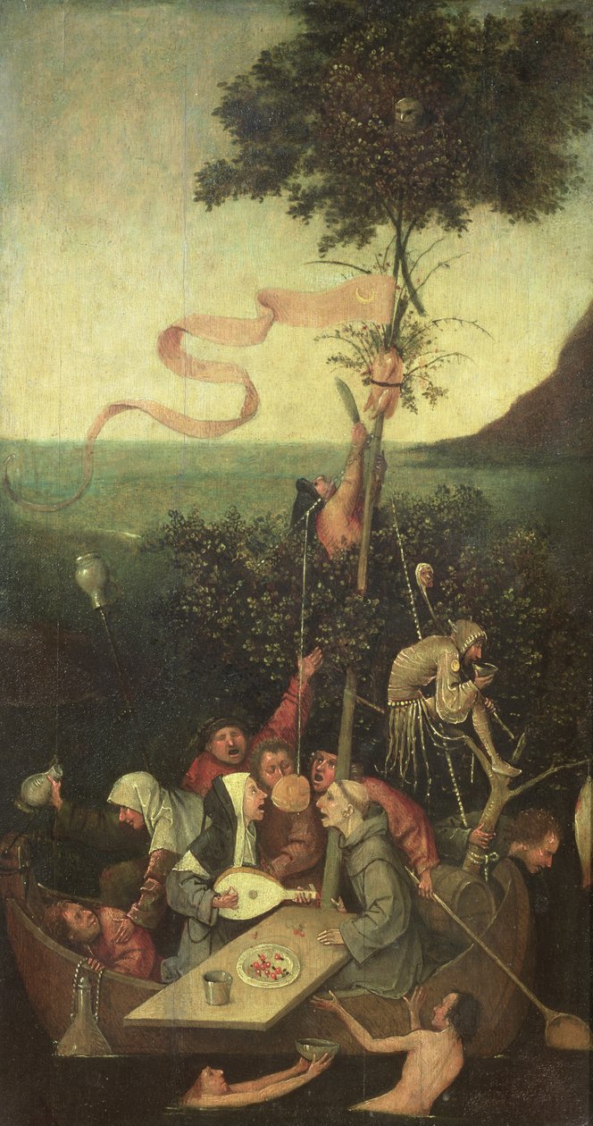 Statek głupców, ok. 1500 autorstwa Hieronymus Bosch