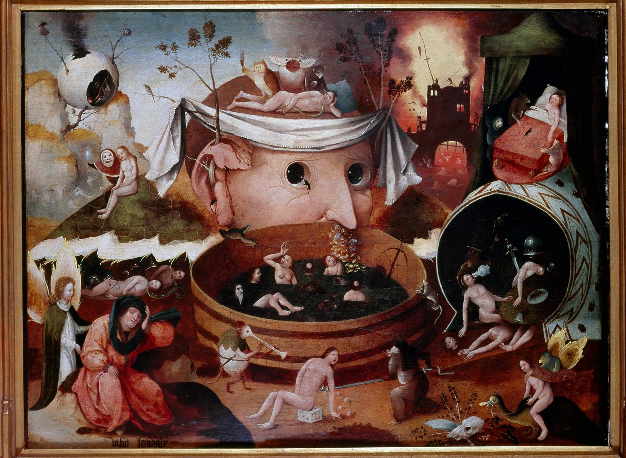 Wizja Tondailusa autorstwa Hieronymus (follower of) Bosch