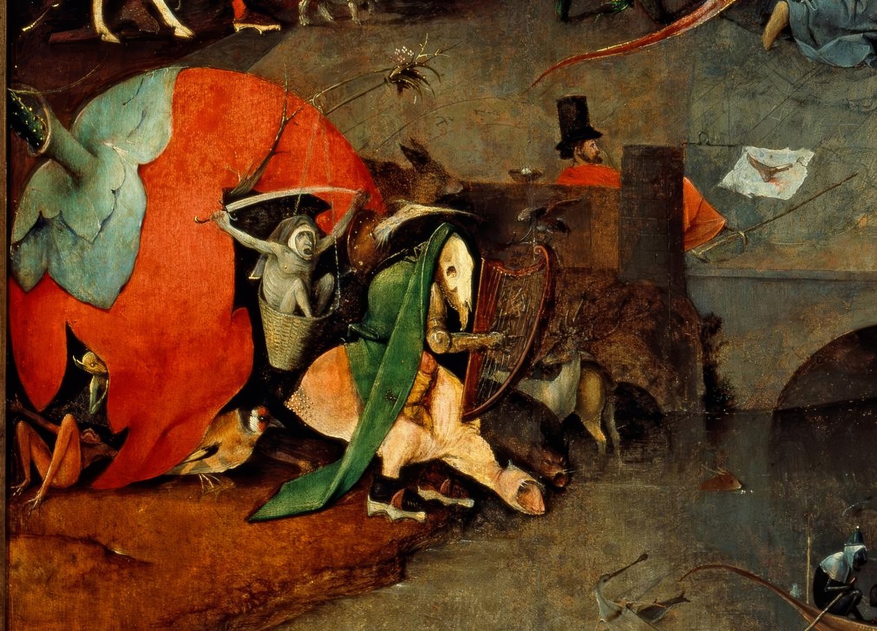 Pokusa św. Antoniego autorstwa Hieronymus Bosch