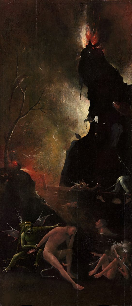 Cztery wizje zaświatów, ok. 1490-1510. autorstwa Hieronymus Bosch