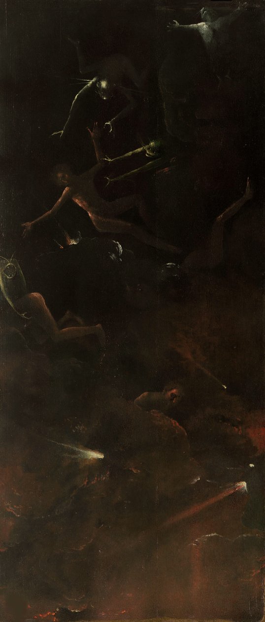 Cztery wizje zaświatów, ok. 1490-1510. autorstwa Hieronymus Bosch