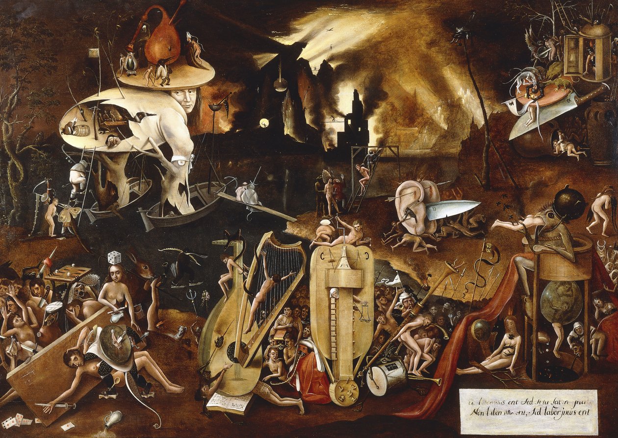 Piekło, autorstwa Hieronymus Bosch