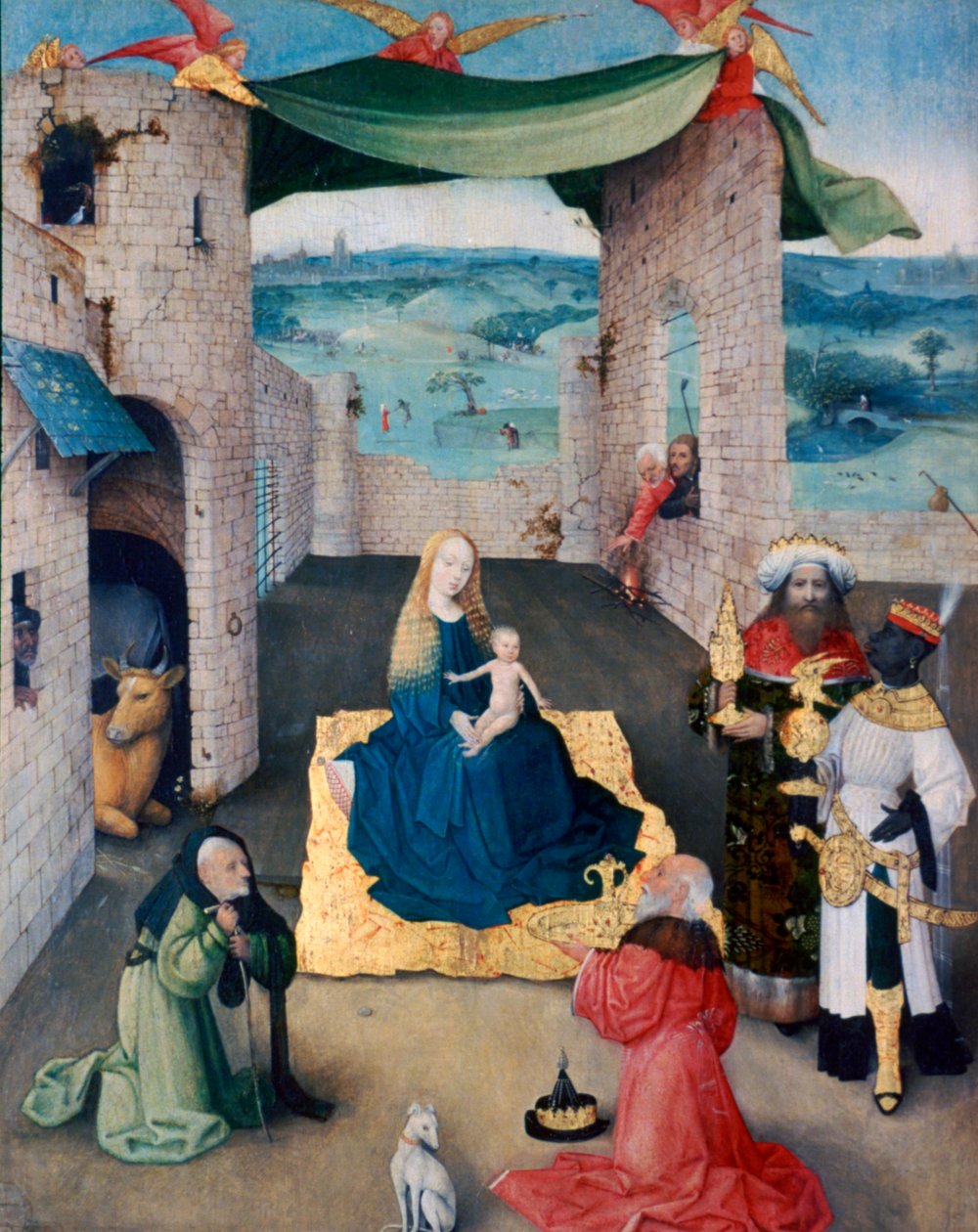 Adoracja Trzech Króli, ok. 1490. autorstwa Hieronymus Bosch