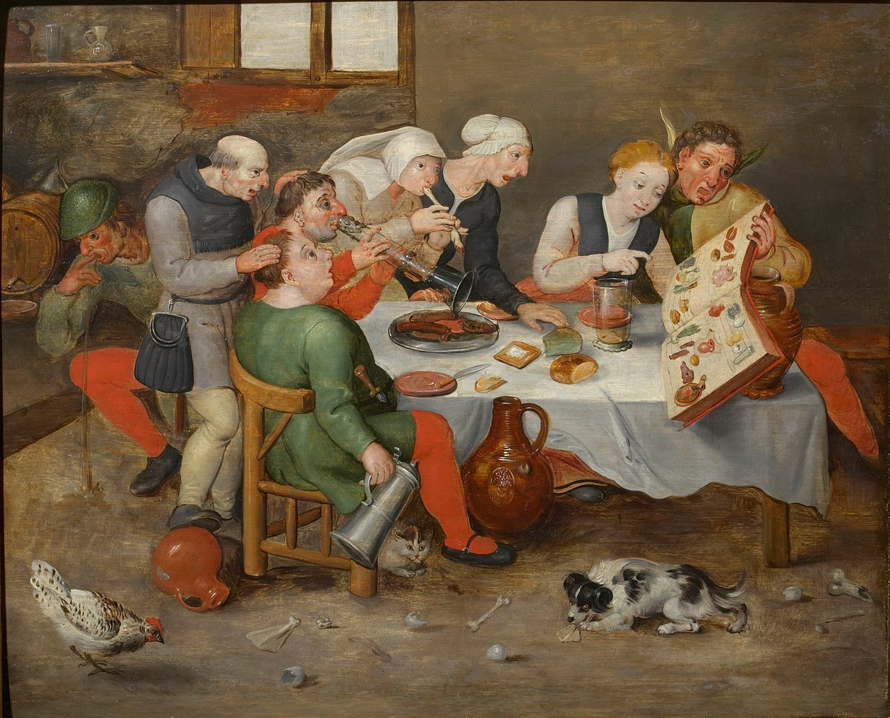 Śpiewacy Bachus, 1580. autorstwa Hieronymus, Bosch