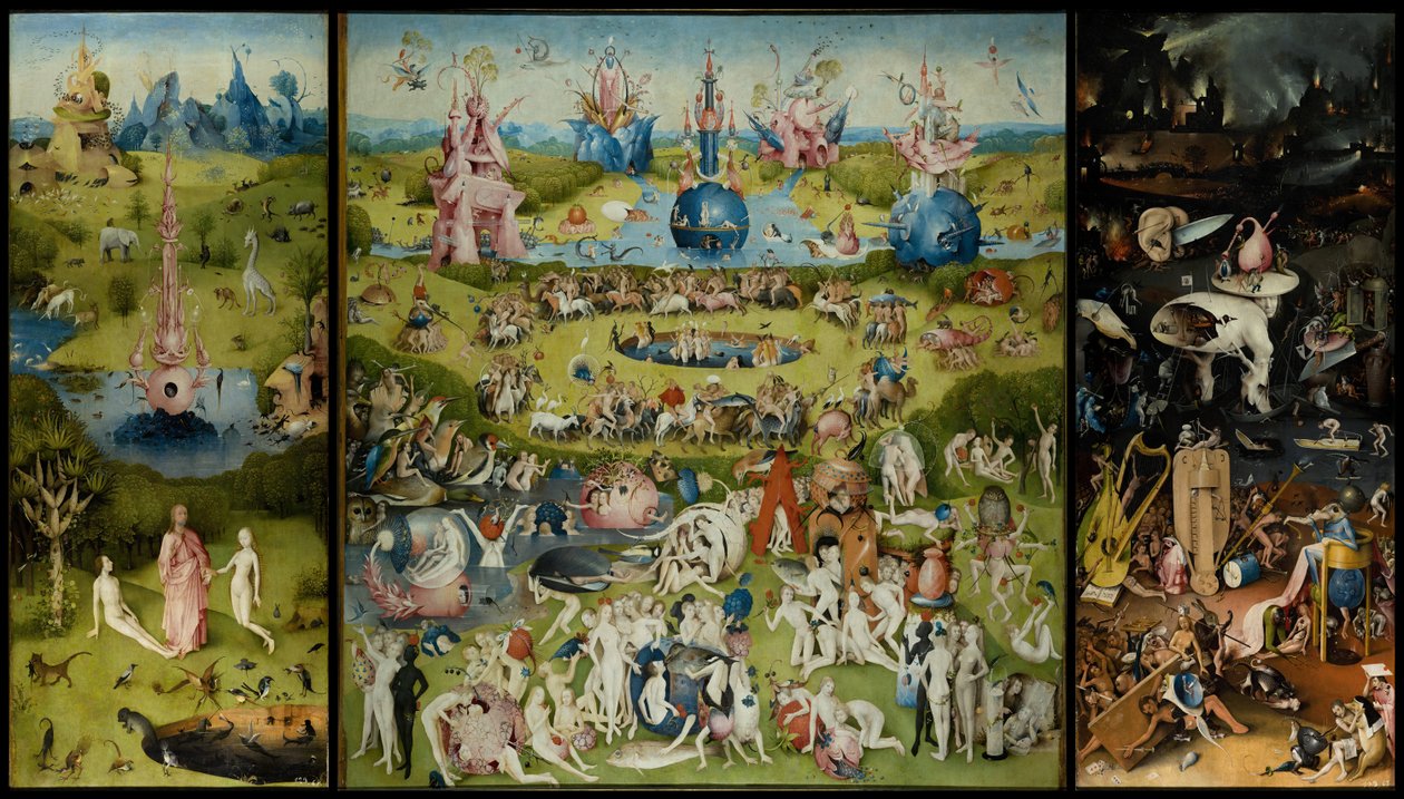 Ogród rozkoszy ziemskich, 1490-1500 autorstwa Hieronymus Bosch