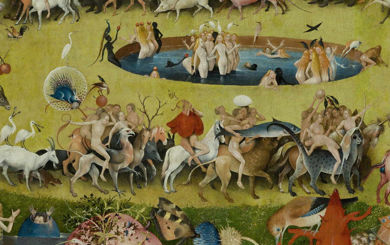 Ogród rozkoszy ziemskich, 1490-1500 autorstwa Hieronymus Bosch