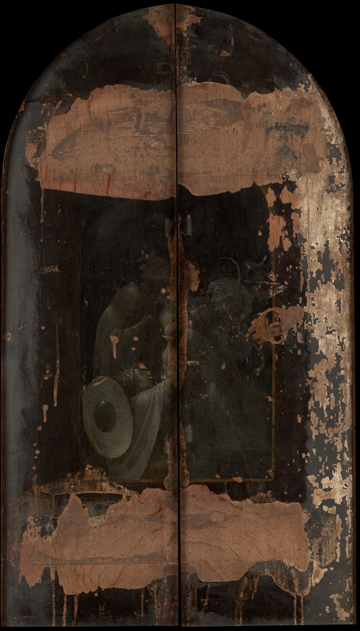Sąd Ostateczny (z zewnątrz), ok. 1486 r. autorstwa Hieronymus Bosch