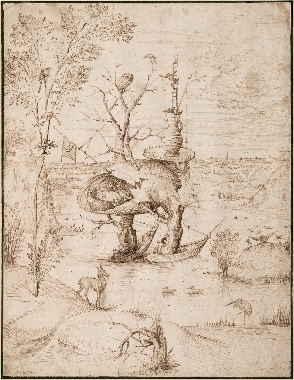 Człowiek drzewo autorstwa Hieronymus Bosch