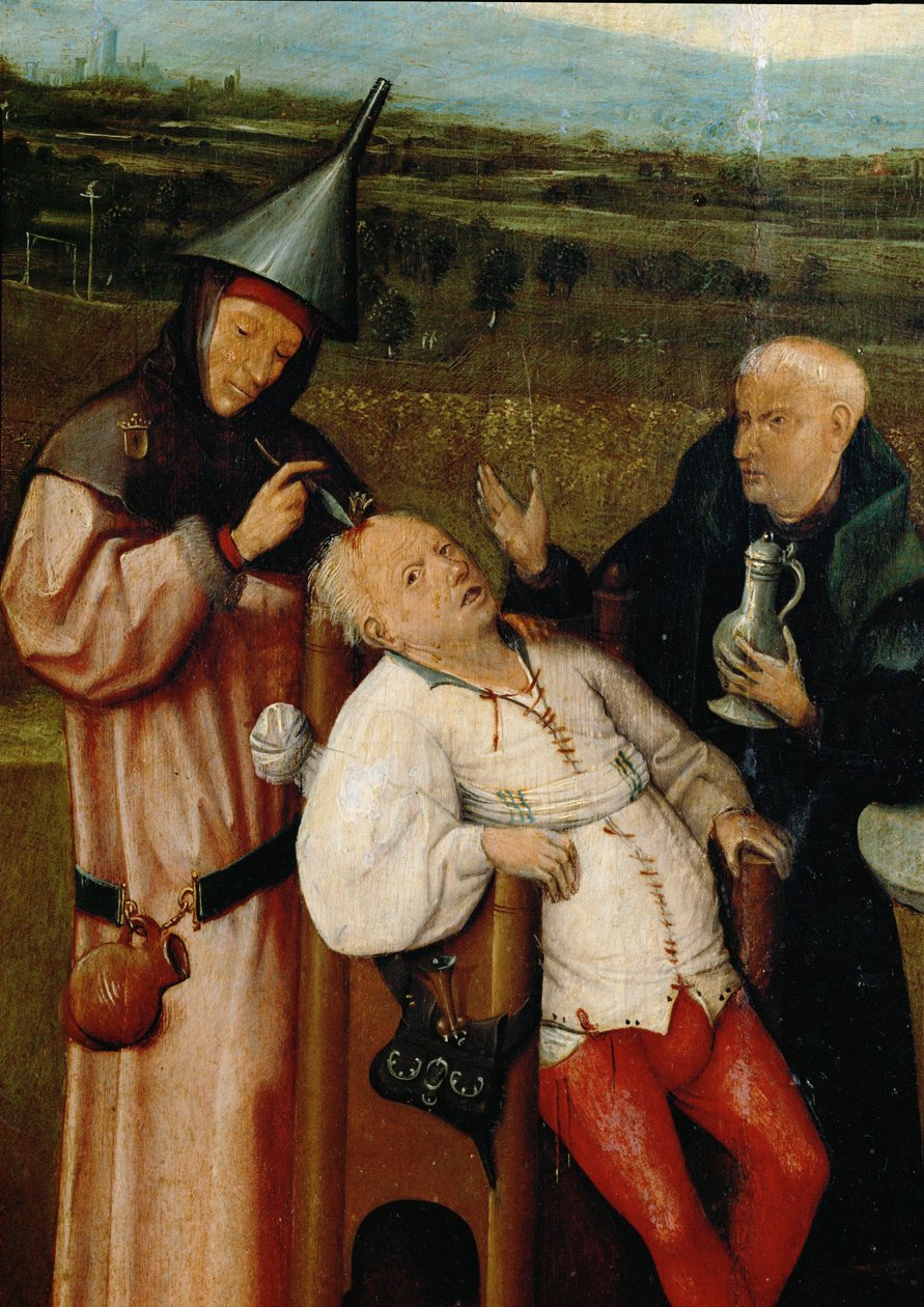 Lekarstwo na głupotę ... autorstwa Hieronymus Bosch