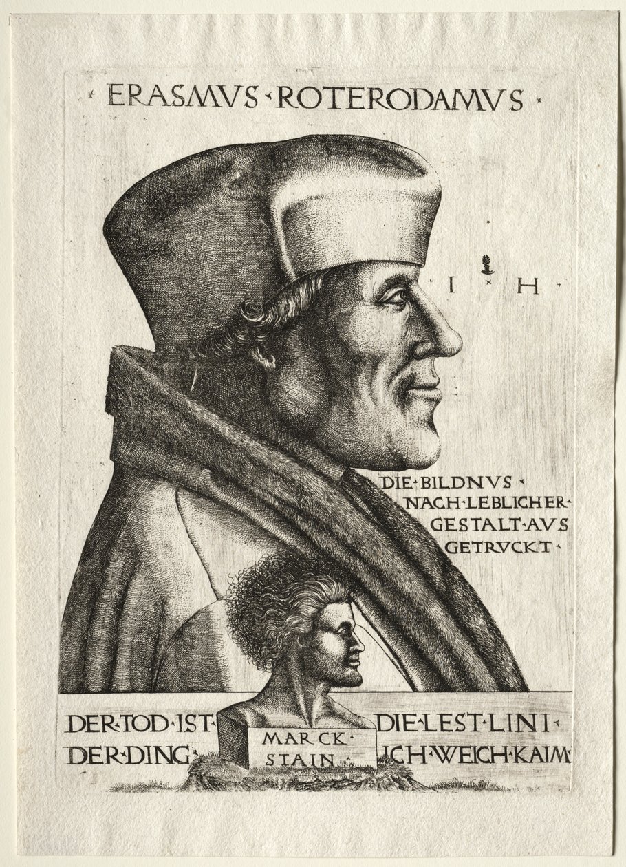 Erazm z Rotterdamu autorstwa Hieronymus Hopfer