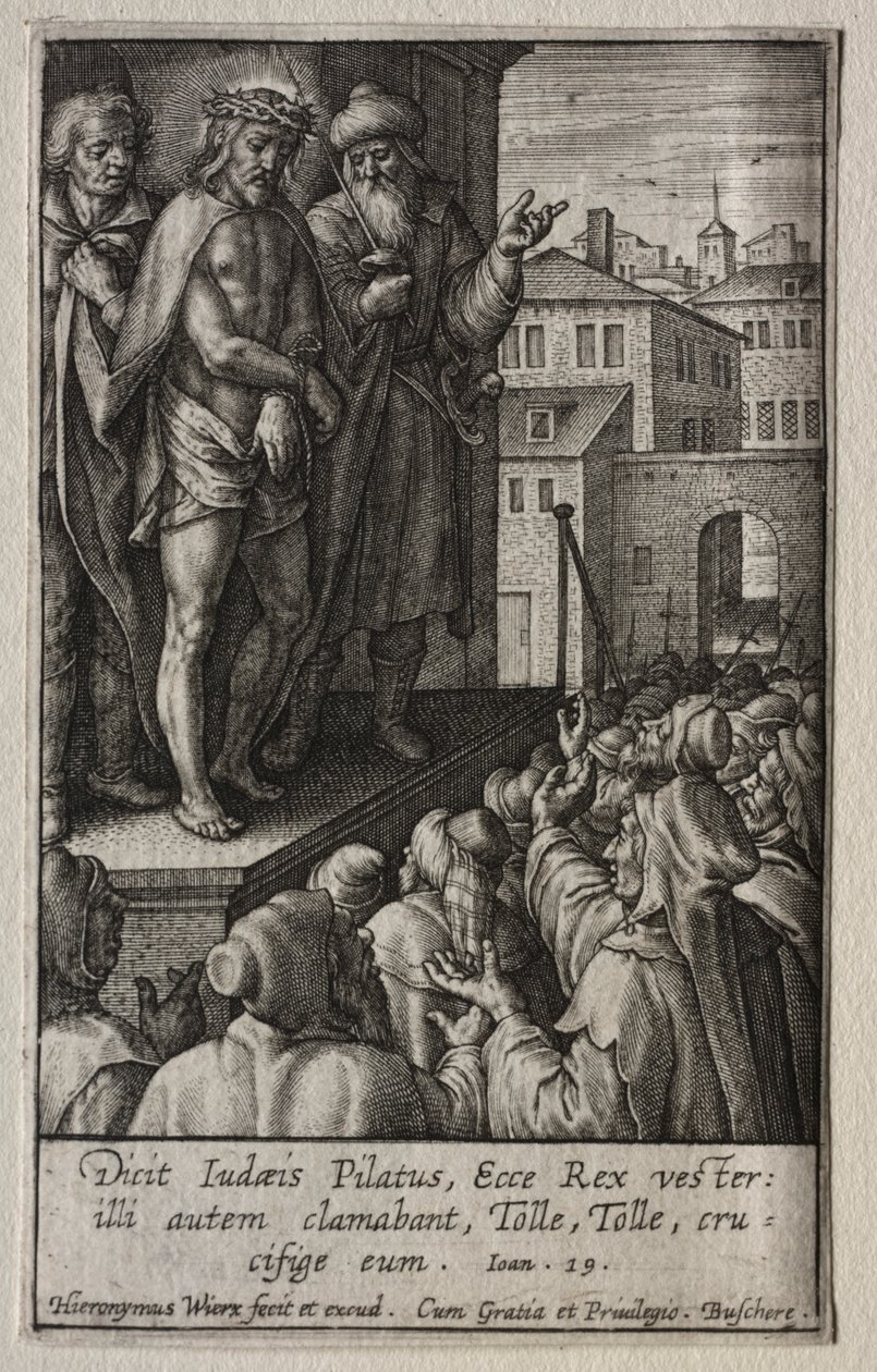 Pasja: Ecce Homo autorstwa Hieronymus Wierix
