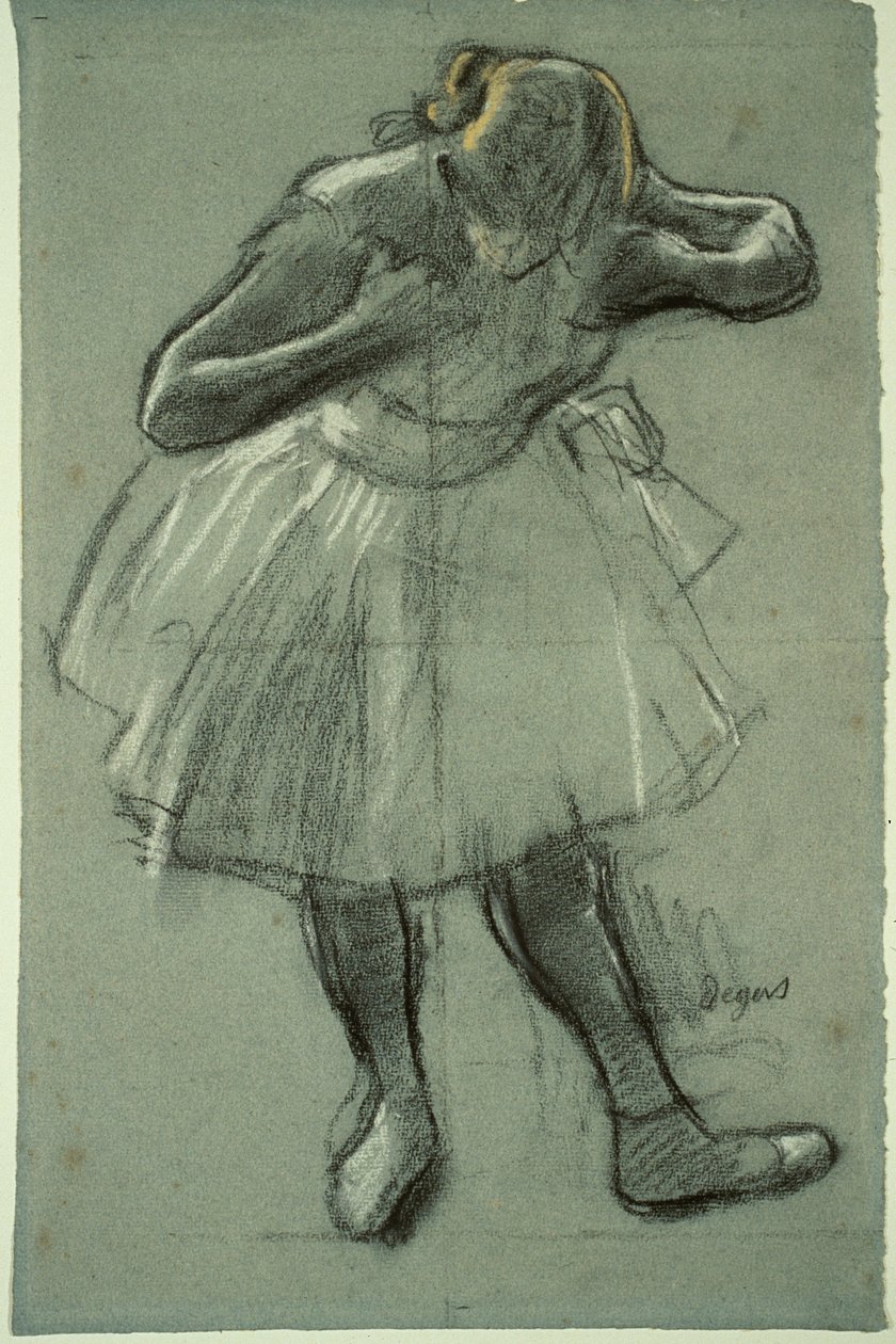 Tancerz pochylający się do przodu autorstwa Hilaire Germain Edgar Degas