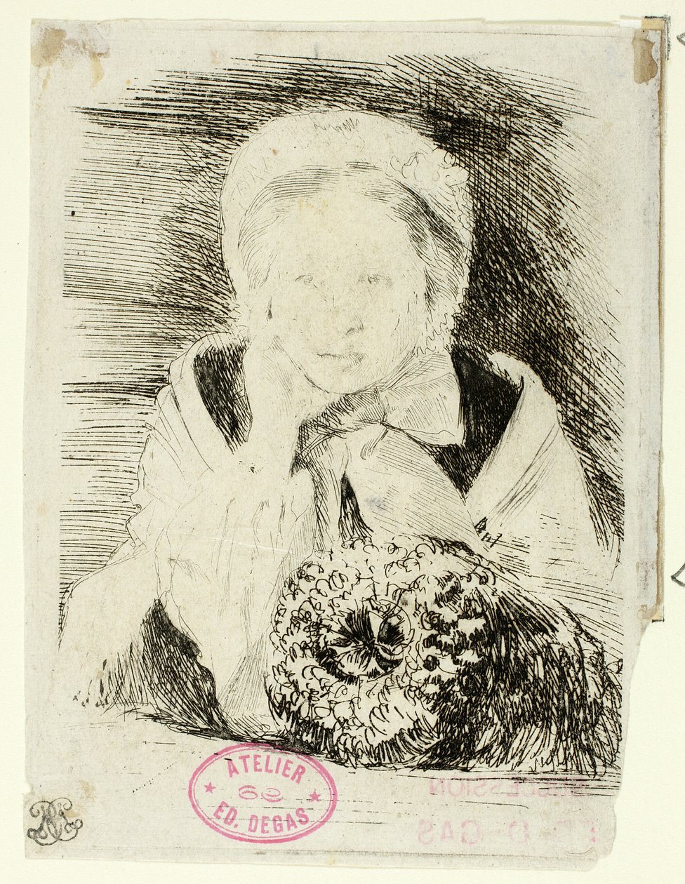 Marguerite Degas, siostra artysty autorstwa Hilaire Germain Edgar Degas